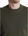 Dolce & Gabbana Elegant Green Crew Neck Cotton Sweater