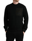 Dolce & Gabbana Elegant Crew Neck Cotton Blend Sweater