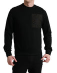 Dolce & Gabbana Elegant Crew Neck Cotton Blend Sweater