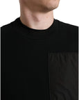Dolce & Gabbana Elegant Crew Neck Cotton Blend Sweater