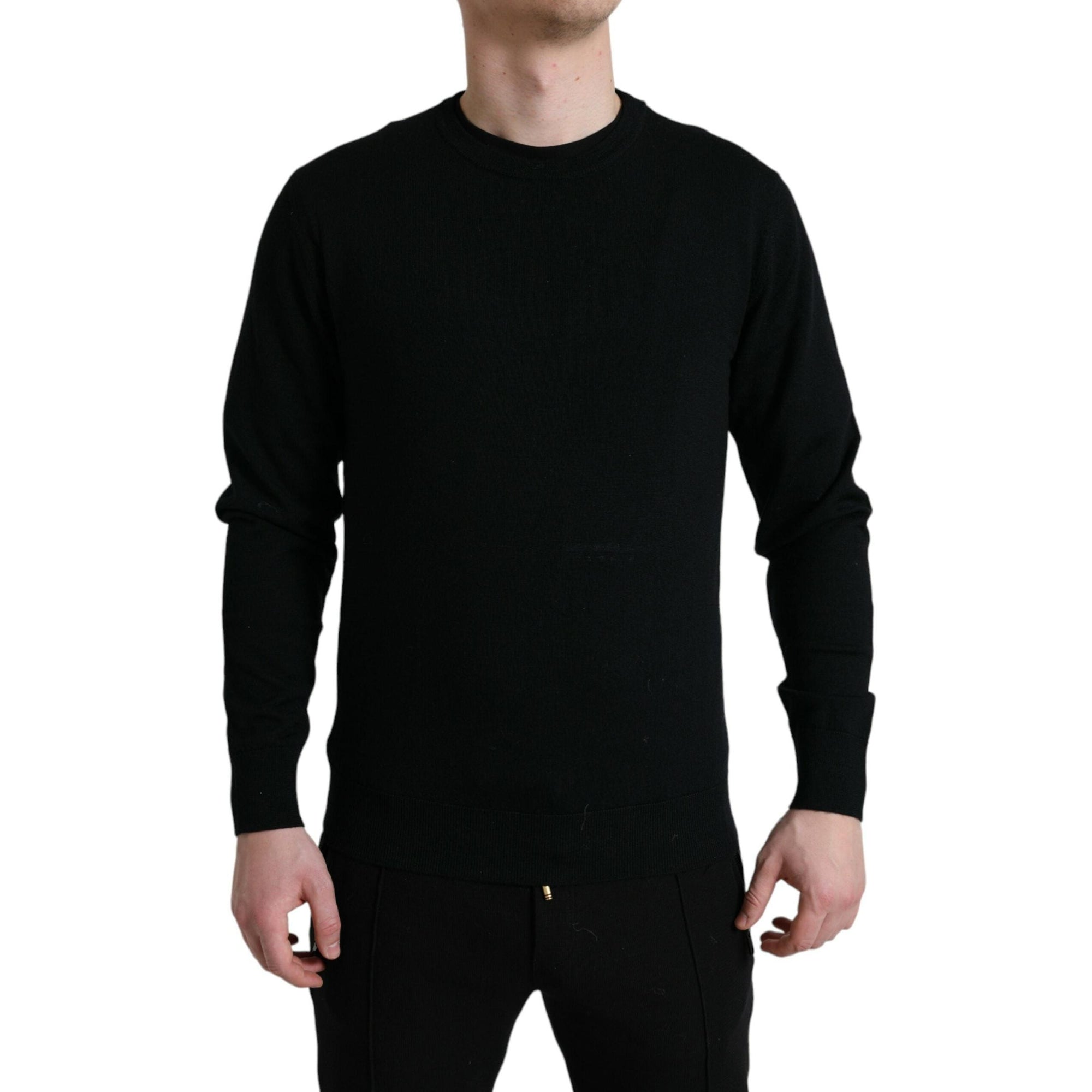 Dolce & Gabbana Stunning Black Wool Sweater