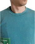 Dolce & Gabbana Chic Blue Milano Motive Cotton Tee