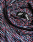 Dolce & Gabbana Elegant Turtleneck Pullover Sweater in Blue Purple