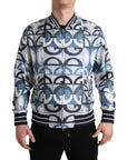 Dolce & Gabbana Multicolor Silk Bomber Jacket - Classic Elegance
