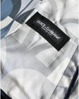 Dolce & Gabbana Multicolor Silk Bomber Jacket - Classic Elegance