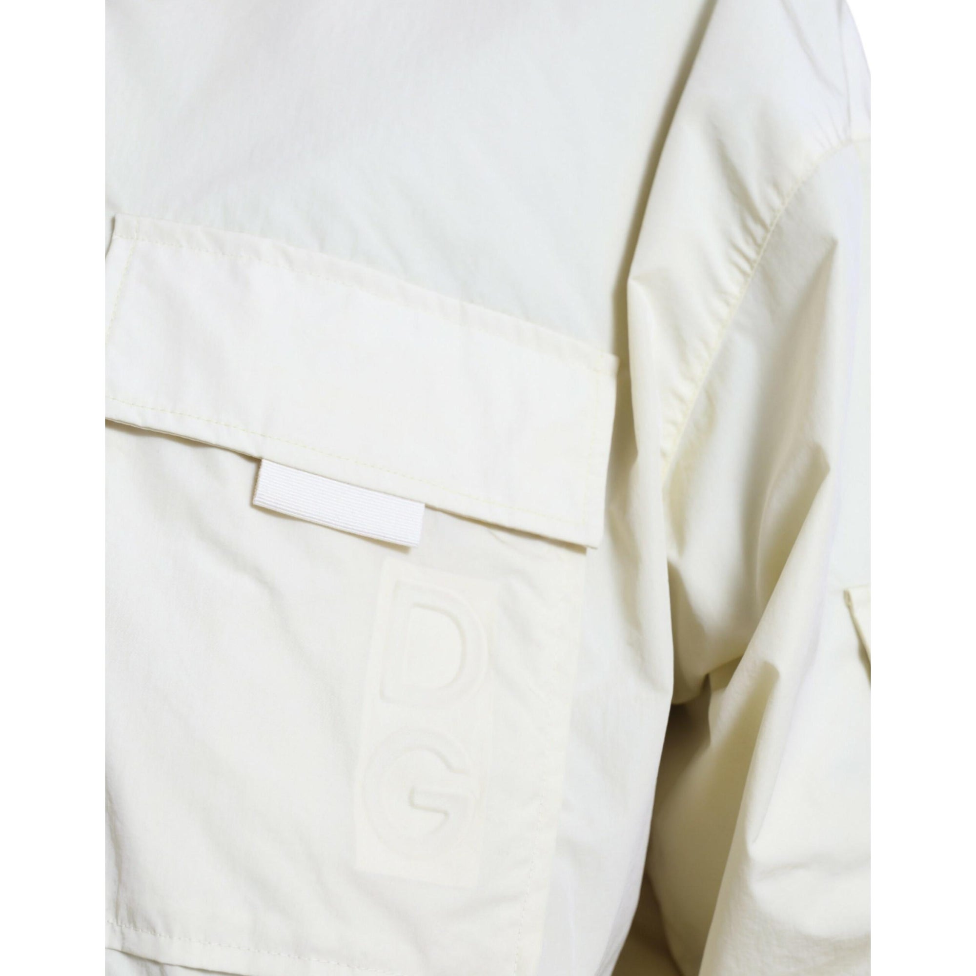 Dolce & Gabbana Elegant Yellow Windbreaker Jacket