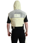 Dolce & Gabbana Sunshine Yellow Hooded Vest Jacket