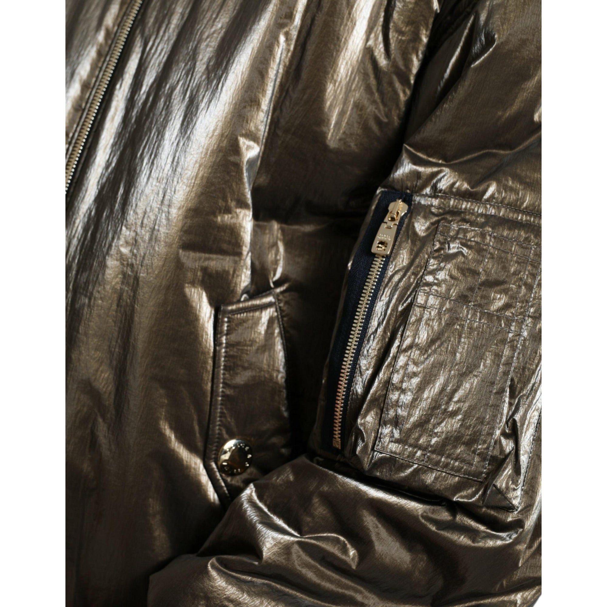 Dolce & Gabbana Elegant Bronze Bomber Jacket