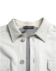 Dolce & Gabbana Elegant Floral Back Cotton Jacket
