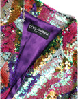Dolce & Gabbana Multicolor Sequined Long Jacket