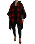 Dolce & Gabbana Elegant Buffalo Check Poncho Jacket