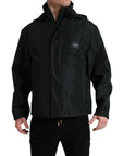 Dolce & Gabbana Sleek Black Windbreaker Jacket