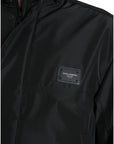Dolce & Gabbana Sleek Black Windbreaker Jacket