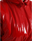 Dolce & Gabbana Chic Shiny Red Cropped Jacket