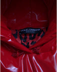 Dolce & Gabbana Chic Shiny Red Cropped Jacket