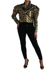 Dolce & Gabbana Multicolor Sequined Cropped Jacket