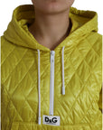 Dolce & Gabbana Radiant Yellow Hooded Jacket