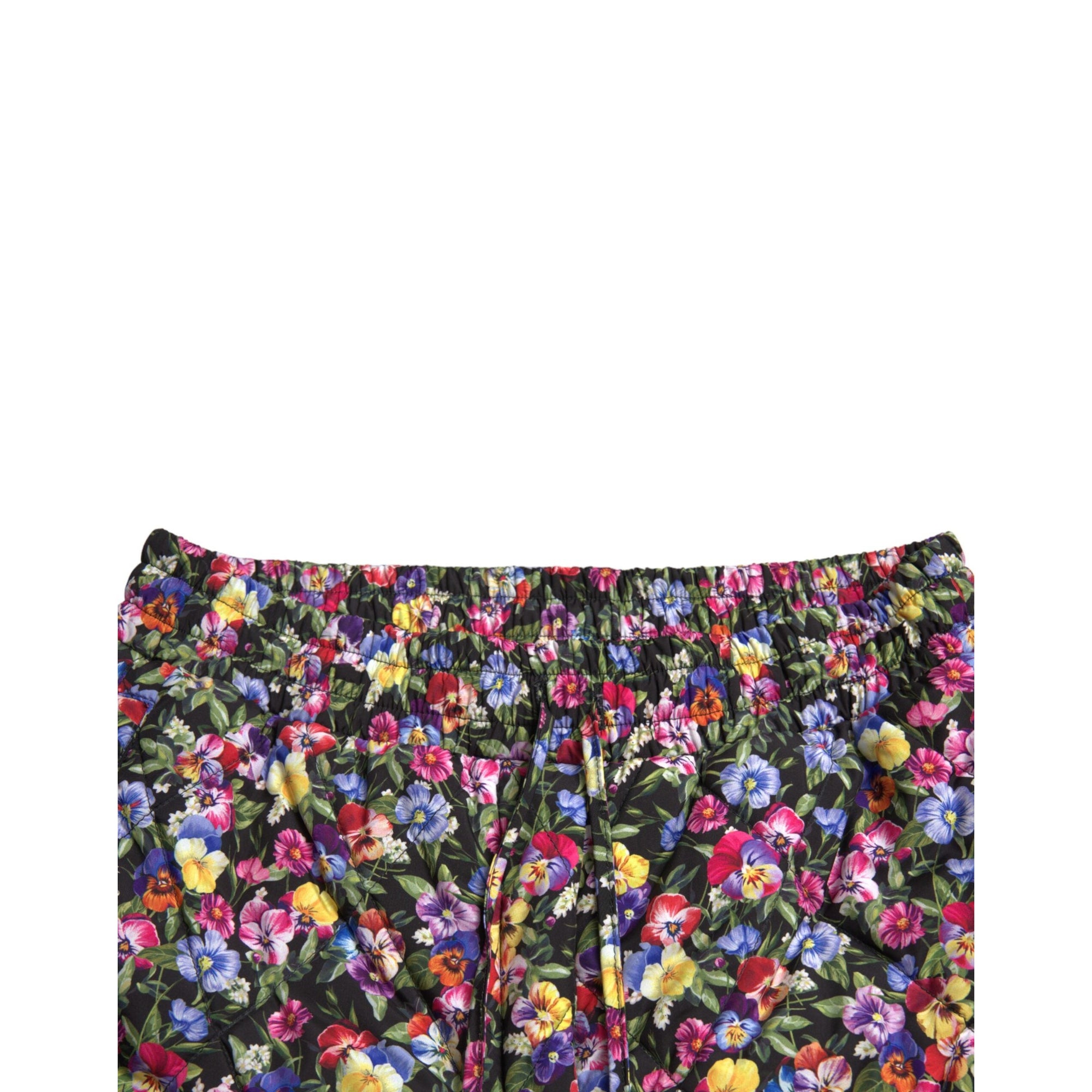Dolce & Gabbana Vibrant High Waist Floral Shorts