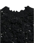 Dolce & Gabbana Sequin Embellished Black Pullover