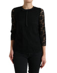 Dolce & Gabbana Elegant Floral Lace Long Sleeve Top