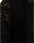 Dolce & Gabbana Elegant Floral Lace Long Sleeve Top