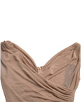 Dolce & Gabbana Elegant Beige V-Neck Sleeveless Sheer Tank Top