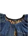 Dolce & Gabbana Elegant Cotton Denim Blouse Top