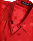 Dolce & Gabbana Elegant Polka Dot Sleeveless Silk Blouse