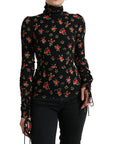 Dolce & Gabbana Elegant Floral Silk Blend Top