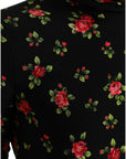 Dolce & Gabbana Elegant Floral Silk Blend Top
