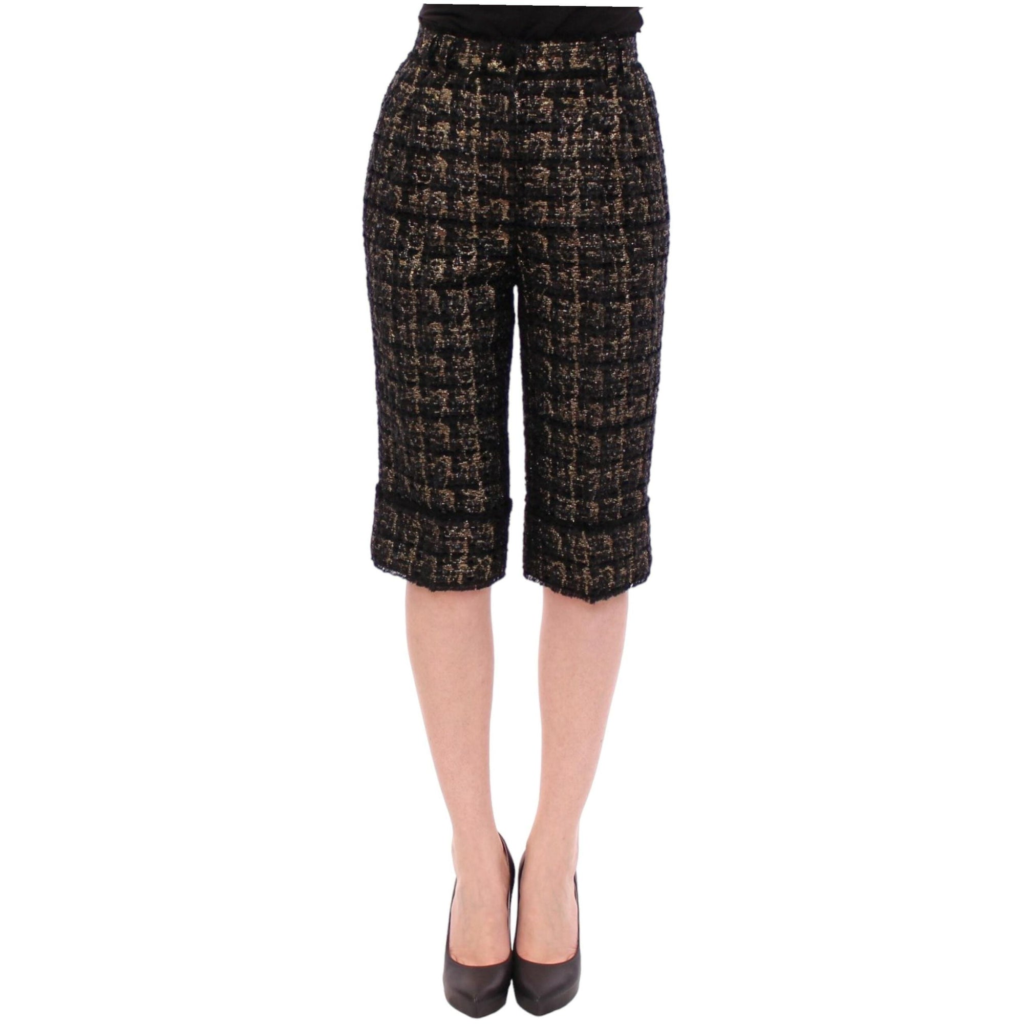 Dolce & Gabbana Elegant Designer Woven Shorts