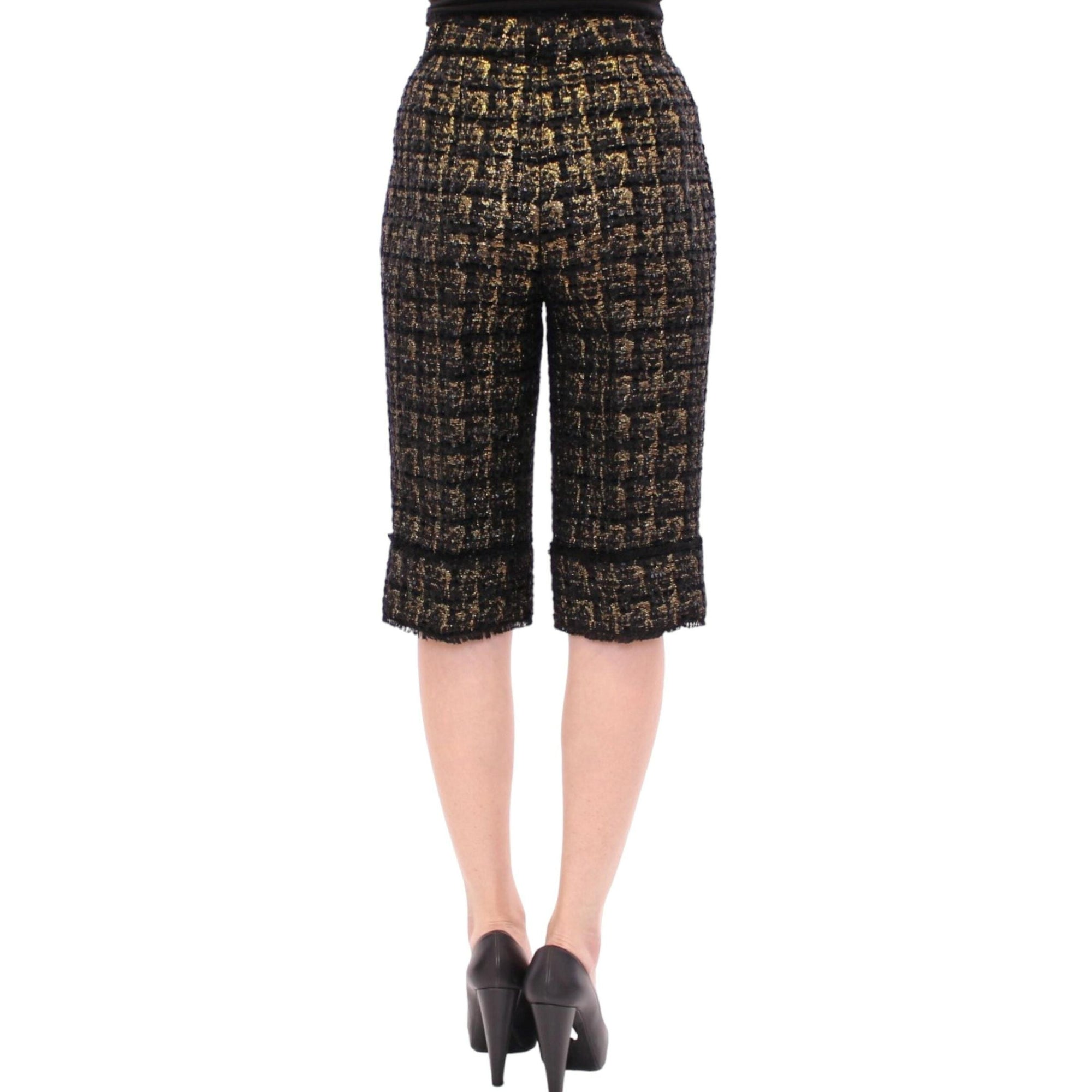 Dolce & Gabbana Elegant Designer Woven Shorts