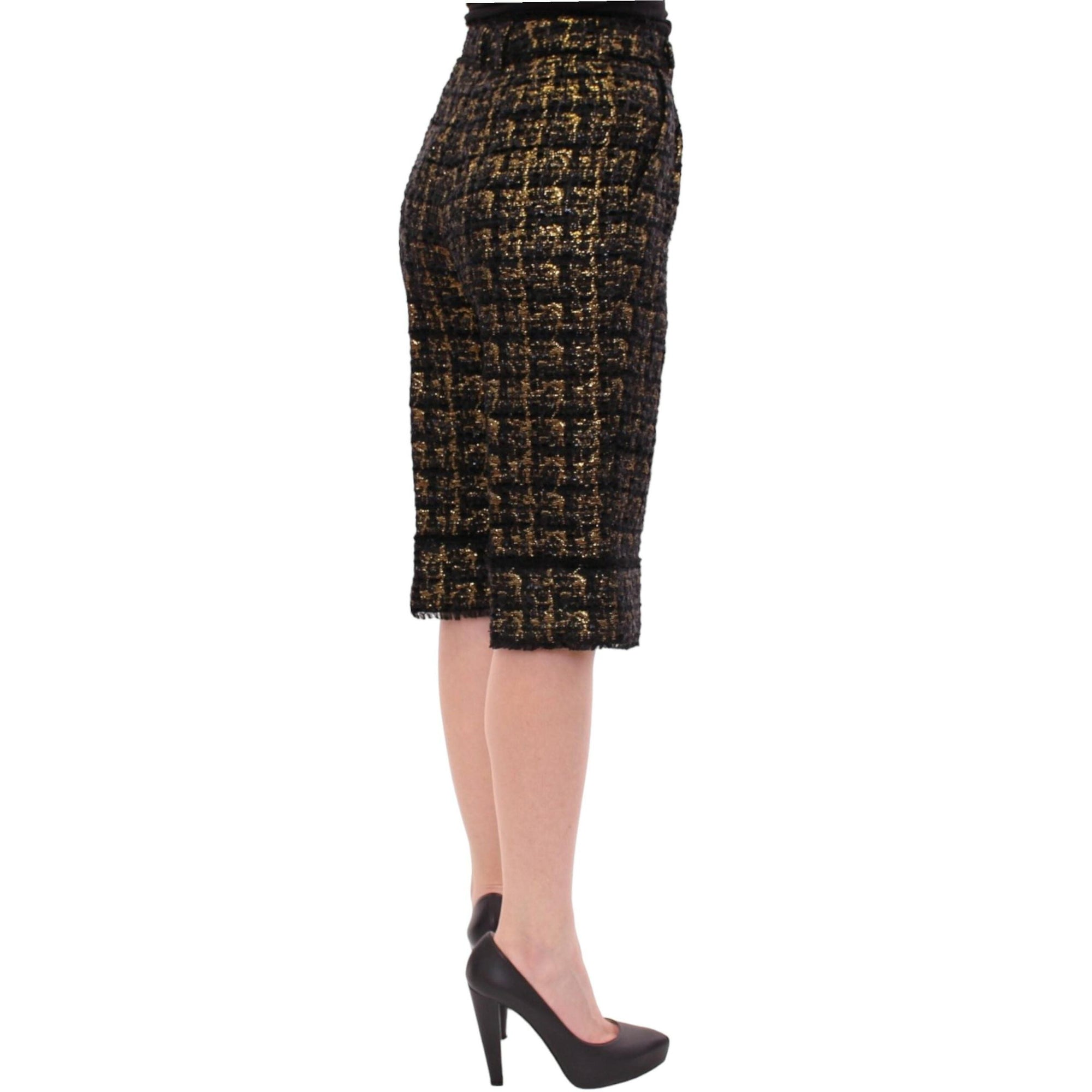 Dolce & Gabbana Elegant Designer Woven Shorts