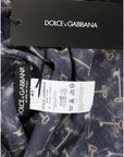 Dolce & Gabbana Enchanted Sicily Silk Blouse with Gold Keys Print