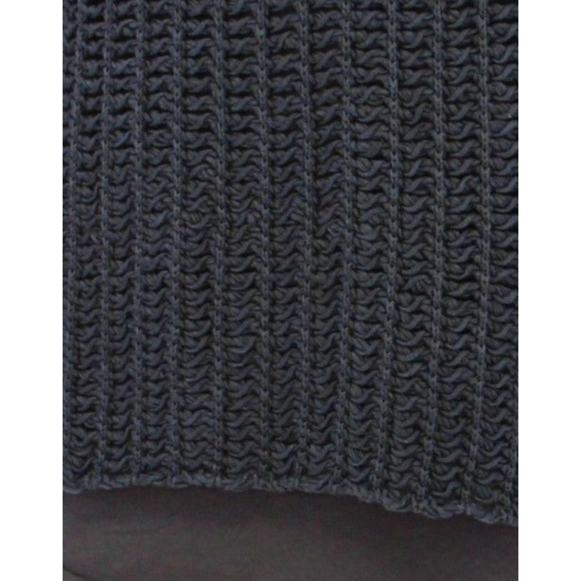 Dolce & Gabbana Elegant Blue and Black Layered Sweater