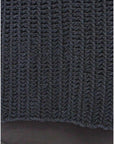 Dolce & Gabbana Elegant Blue and Black Layered Sweater