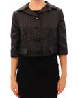 Dolce & Gabbana Elegant Black Bolero Shrug Jacket