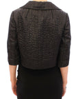 Dolce & Gabbana Elegant Black Bolero Shrug Jacket