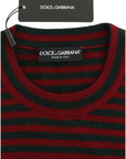 Dolce & Gabbana Elegant Striped Cashmere Crewneck Sweater