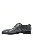 Dolce & Gabbana Exquisite Sequined Derby Dress Shoes