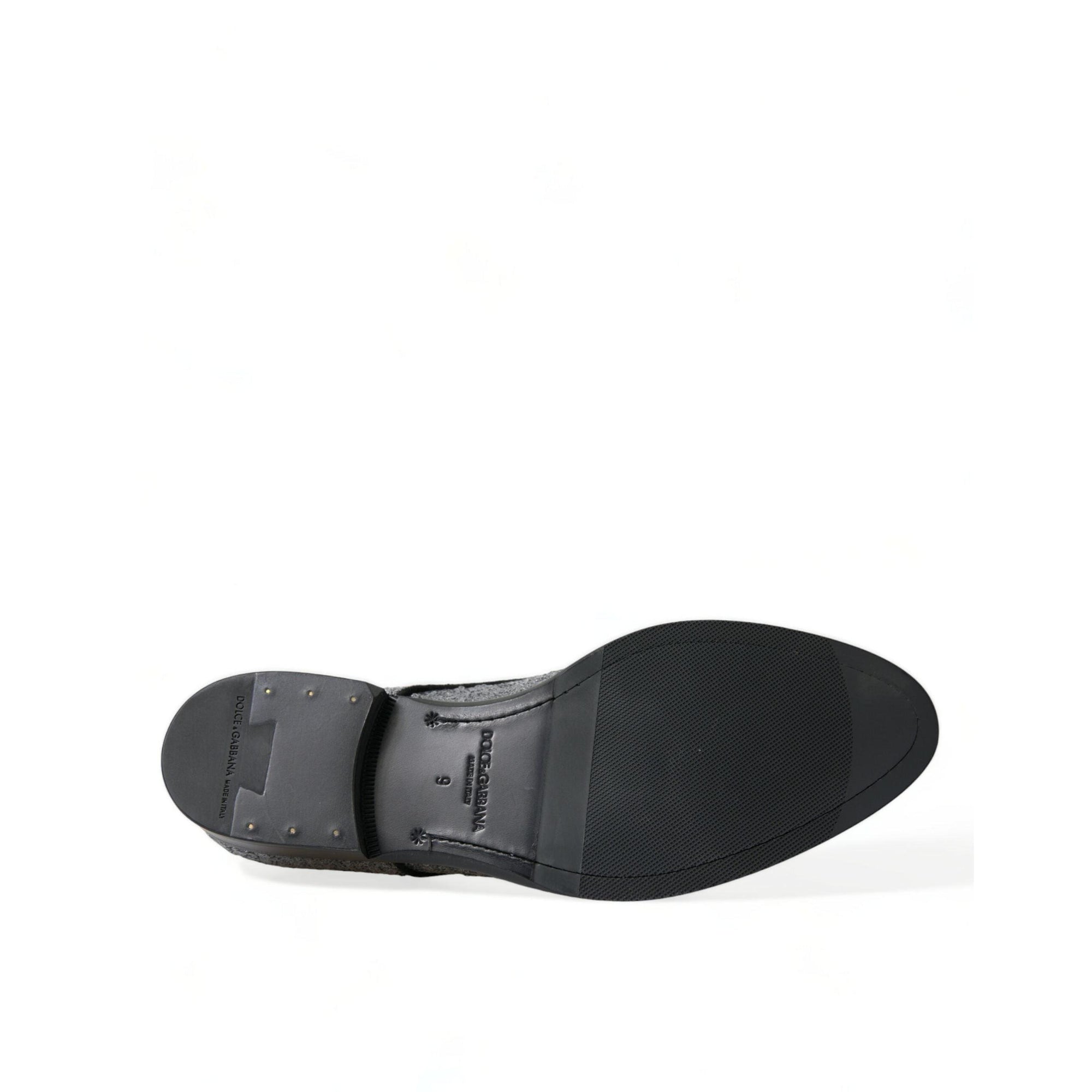 Dolce & Gabbana Exquisite Sequined Derby Dress Shoes