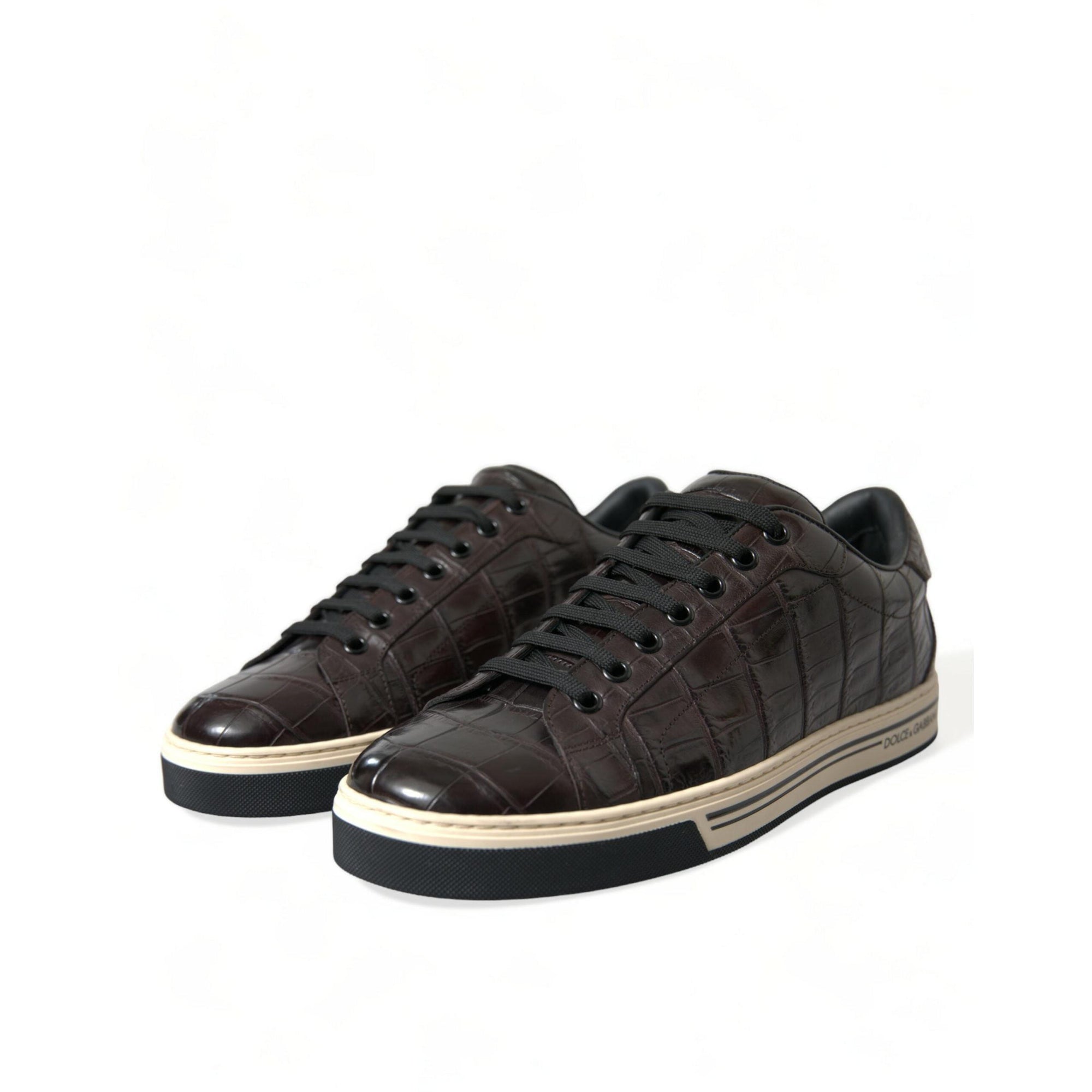 Dolce & Gabbana Elegant Exotic Leather Low-Top Sneakers
