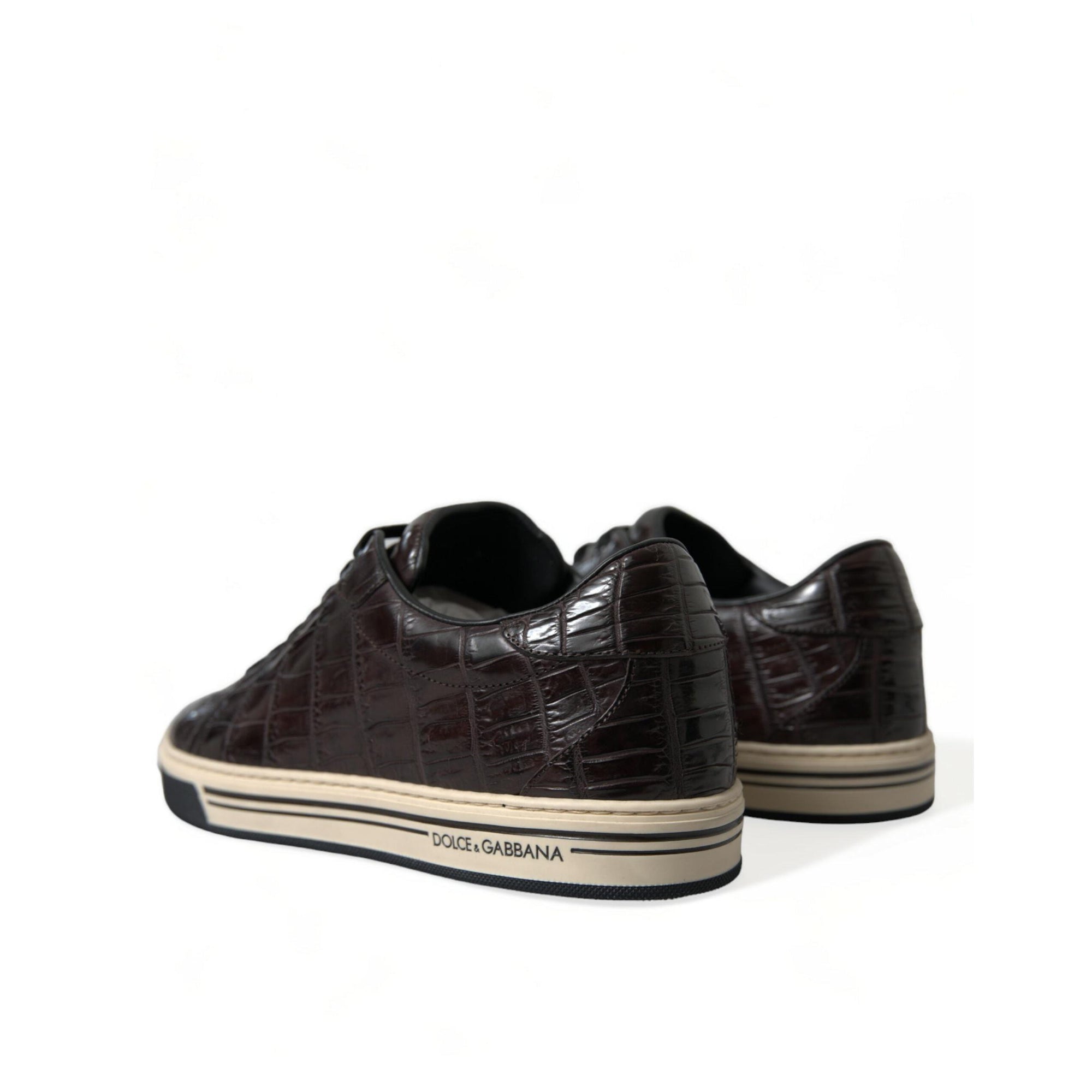 Dolce & Gabbana Elegant Exotic Leather Low-Top Sneakers