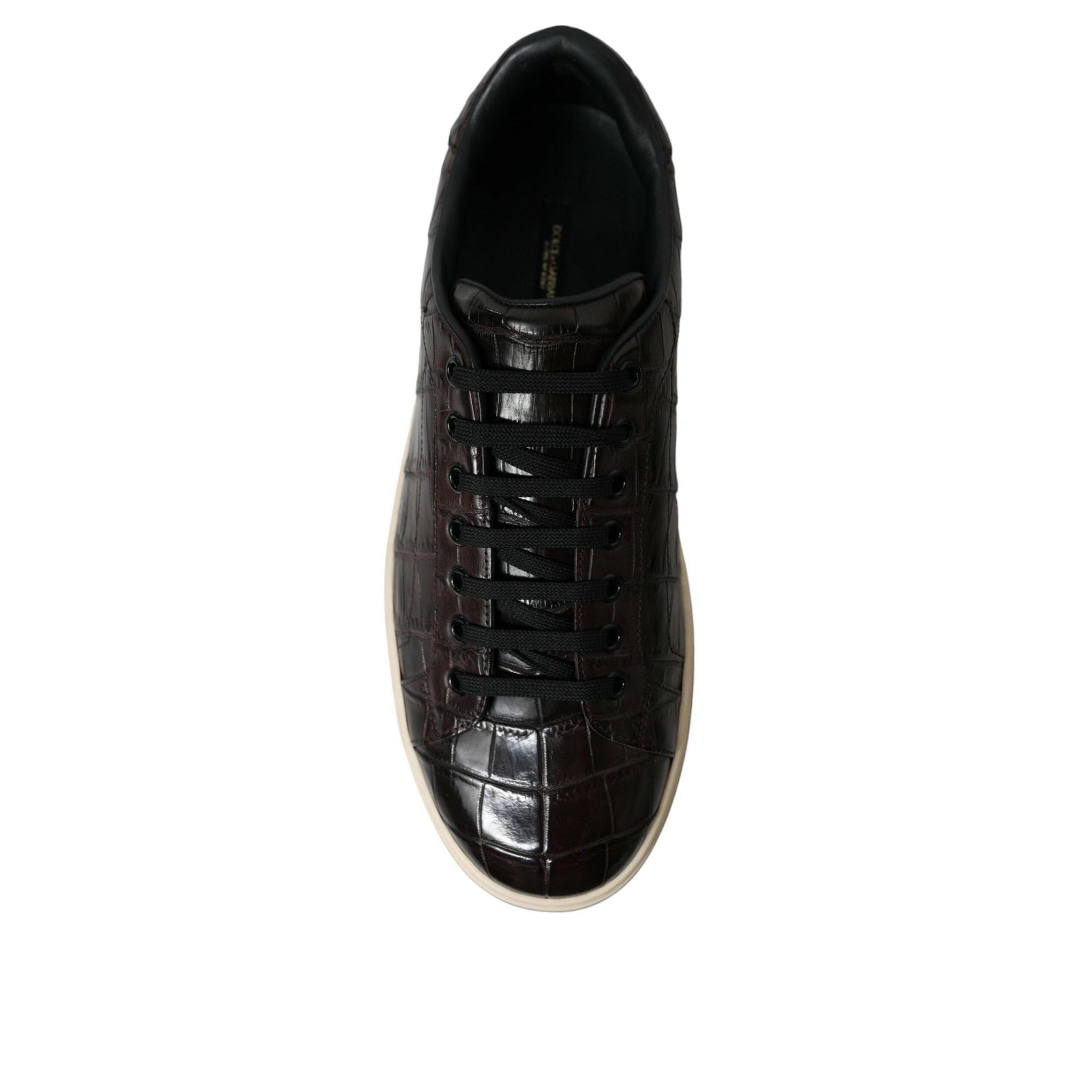 Dolce & Gabbana Elegant Exotic Leather Low-Top Sneakers