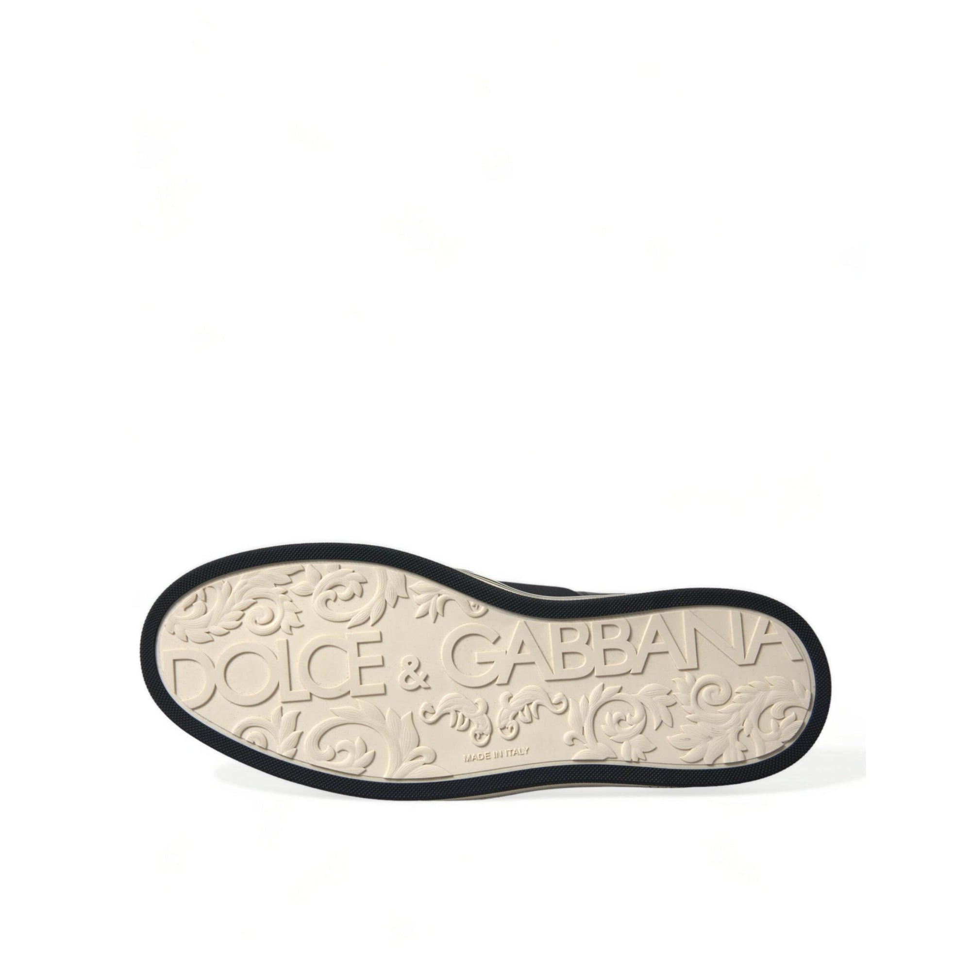 Dolce & Gabbana Elegant Crocodile Leather Low-Top Sneakers
