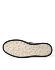 Dolce & Gabbana Elegant Crocodile Leather Low-Top Sneakers