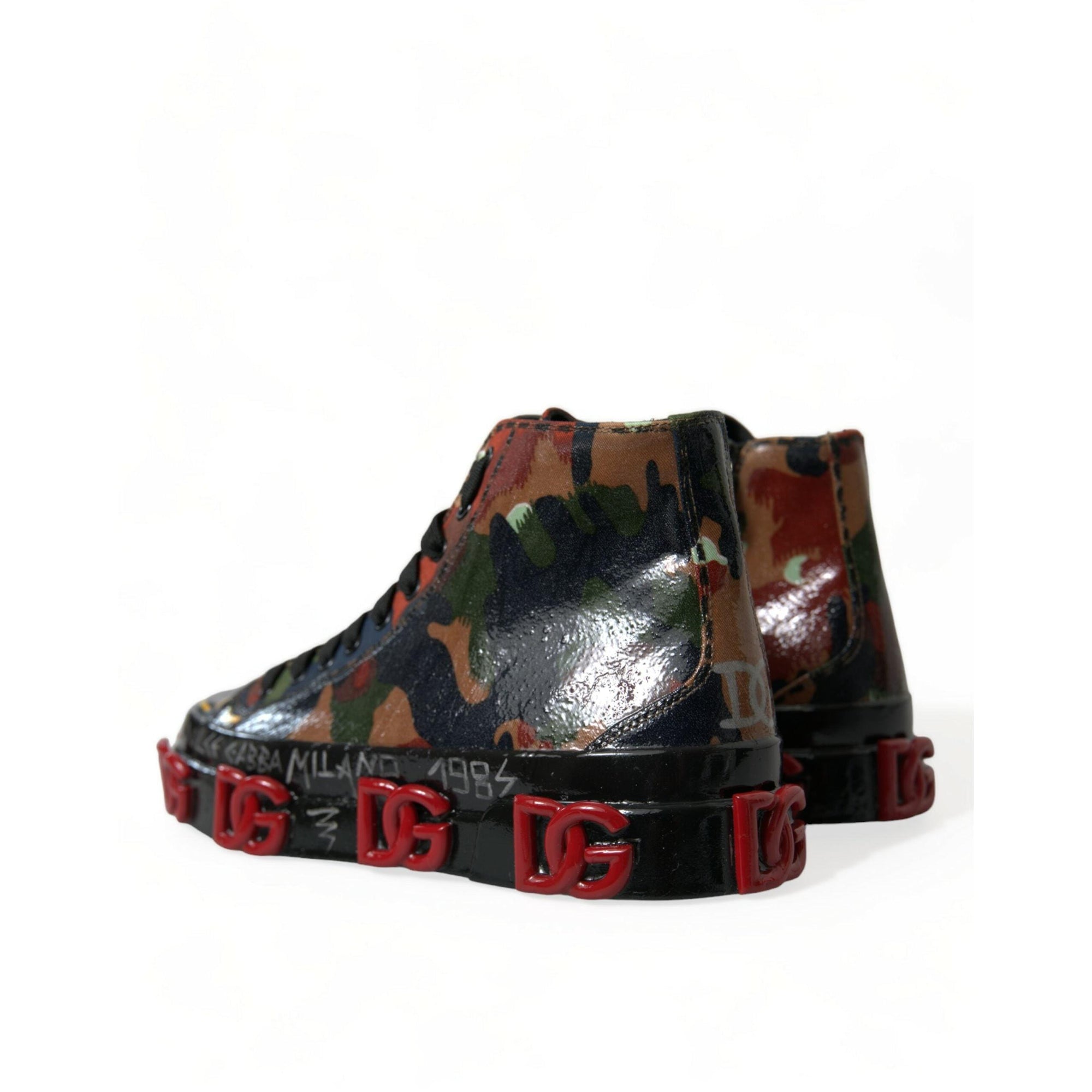 Dolce & Gabbana Chic Multicolor High-Top Sneakers