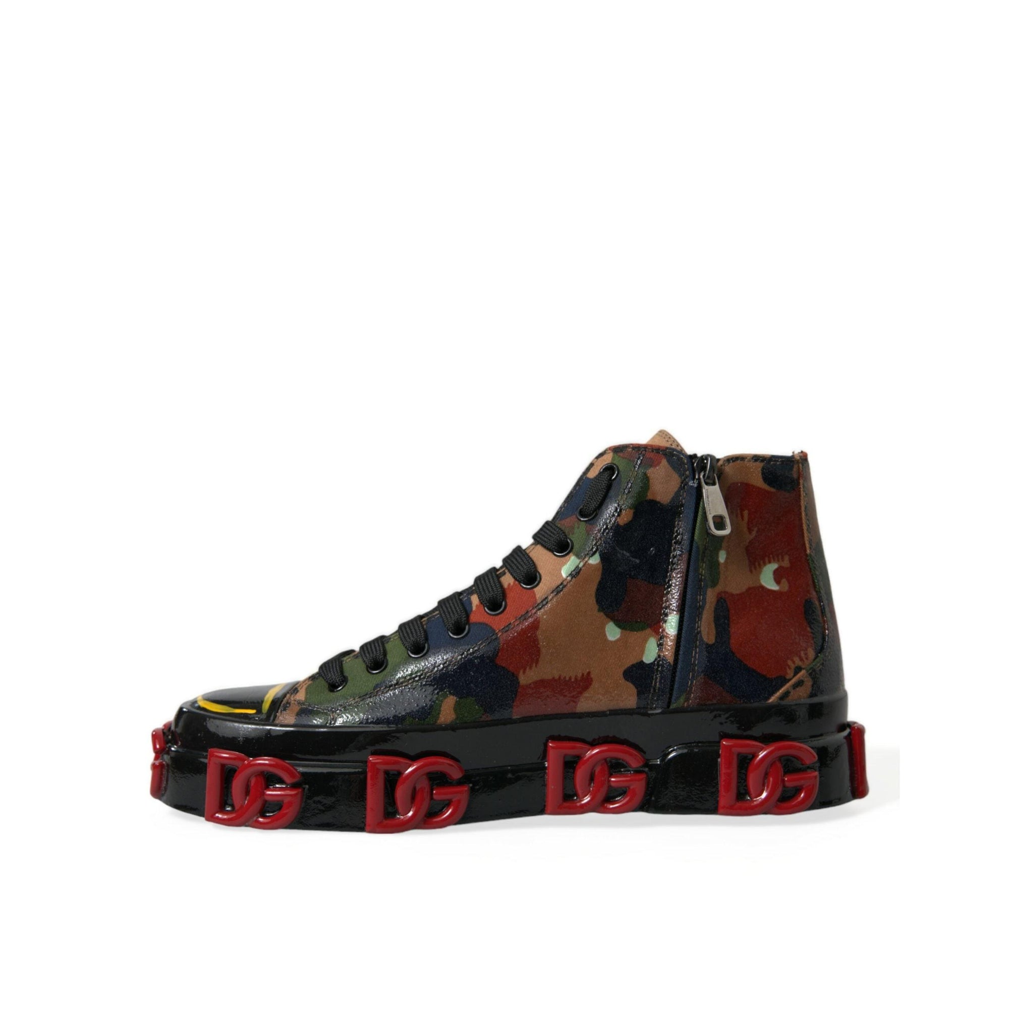 Dolce & Gabbana Chic Multicolor High-Top Sneakers