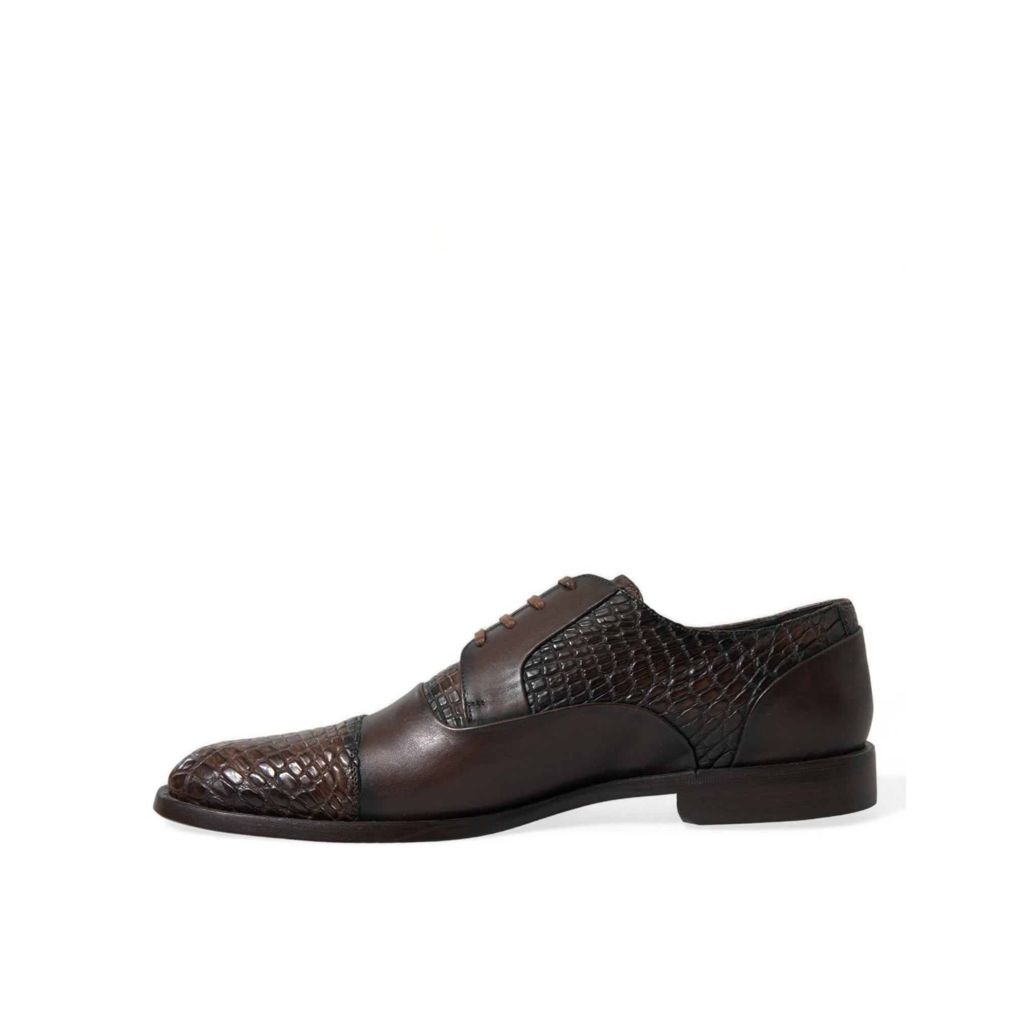 Dolce & Gabbana Elegant Textured Leather Oxford Dress Shoes