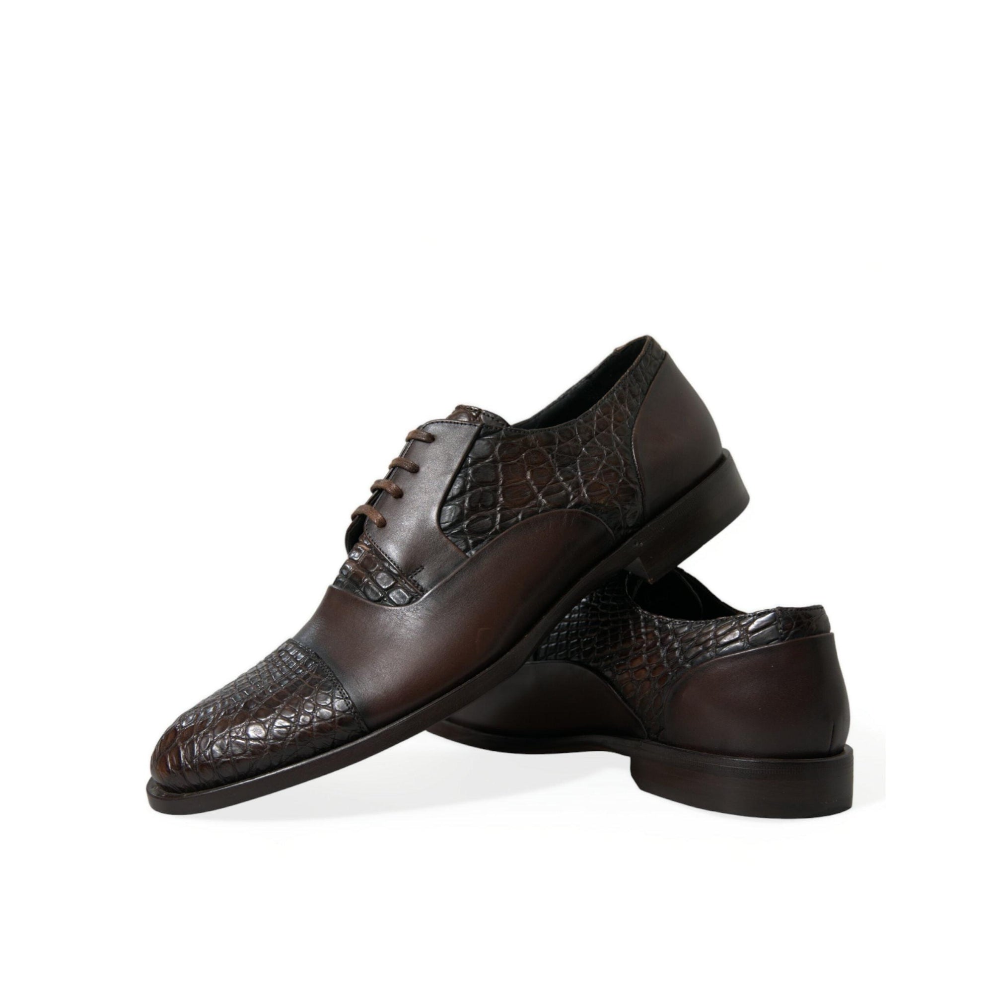 Dolce & Gabbana Elegant Textured Leather Oxford Dress Shoes
